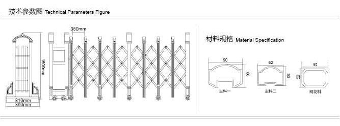 電動不銹鋼伸縮門